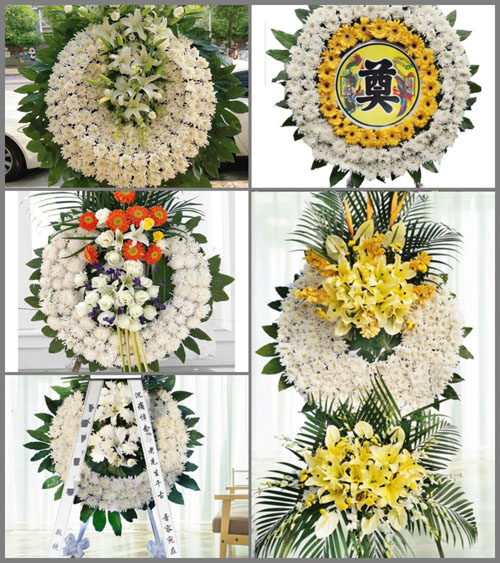 浙江省宁波北仑区霞浦街道朱塘村花圈速递